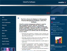 Tablet Screenshot of clinicpro.com